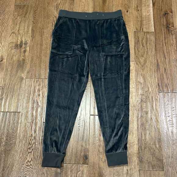 Velour joggers. Sz M gray - Picture 1 of 4